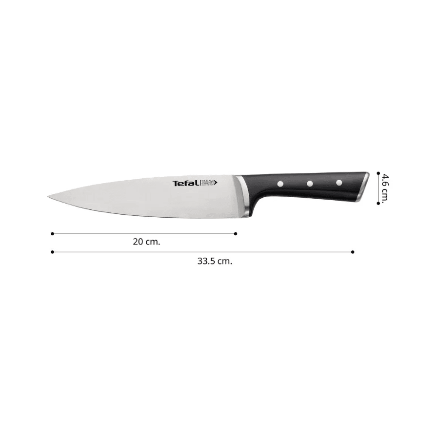 CUCHILLO CHEF TEFAL 20CM ICEFORCE4