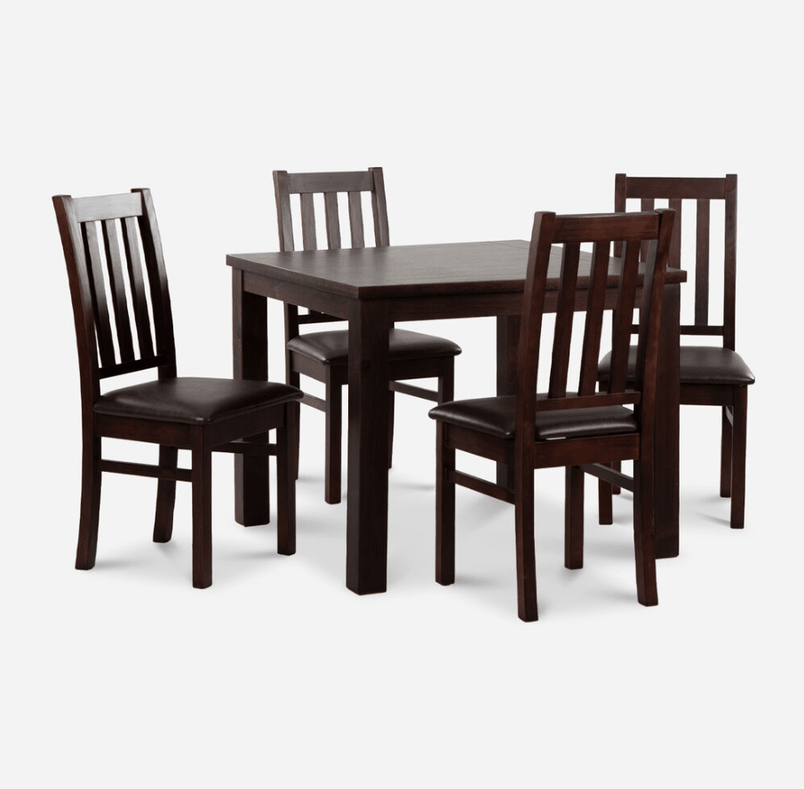 COMEDOR CIC 4 sillas ÑUBLE CHOCOLATE1