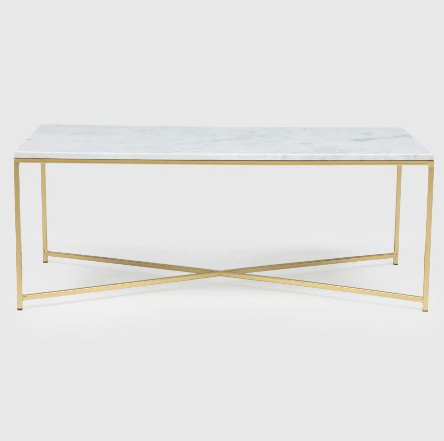 Mesa De Centro Imperial Basement Home Blanco/Dorado5