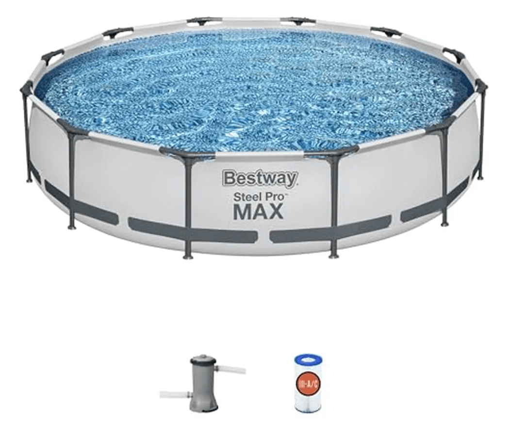 Piscina Bestway Redonda Steel Pro Max Con Filtro 3.05mx76cm2
