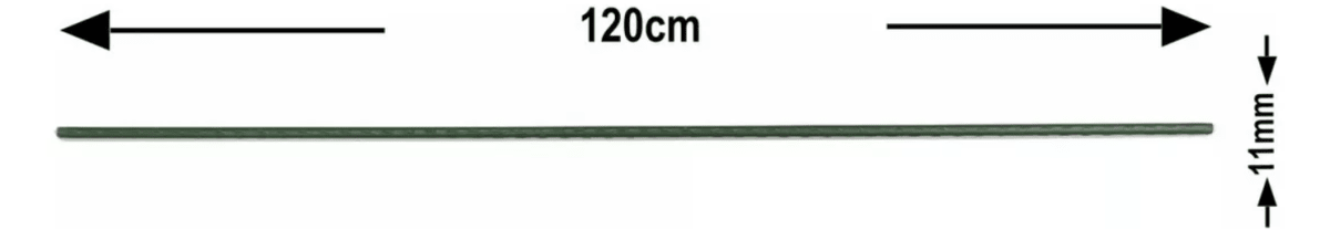 TUTOR PLASTICO ERGO VERDE 120 CM2