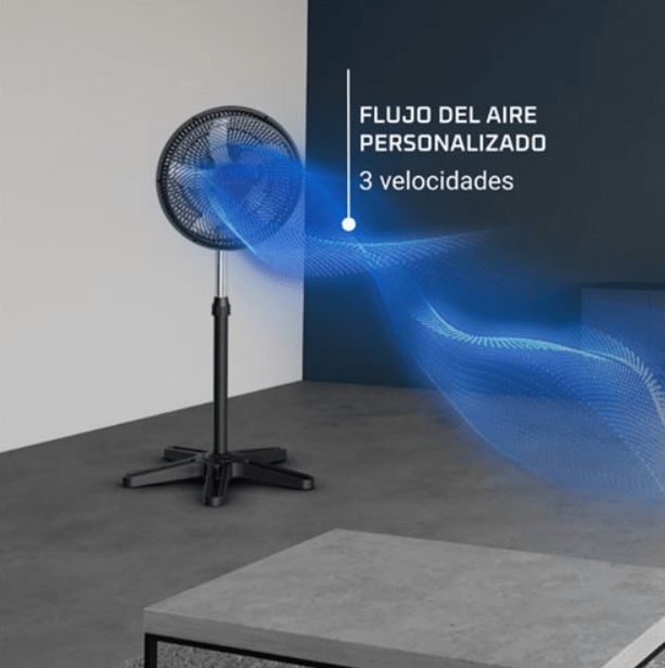 Ventilador de pie Rowenta Turbo Essential, caja con desgastes4