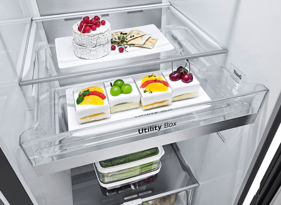 REFRIGERADOR LG SIDE BY SIDE 598 Liitros, Modelo LS66SXTC GRIS OSCURO3