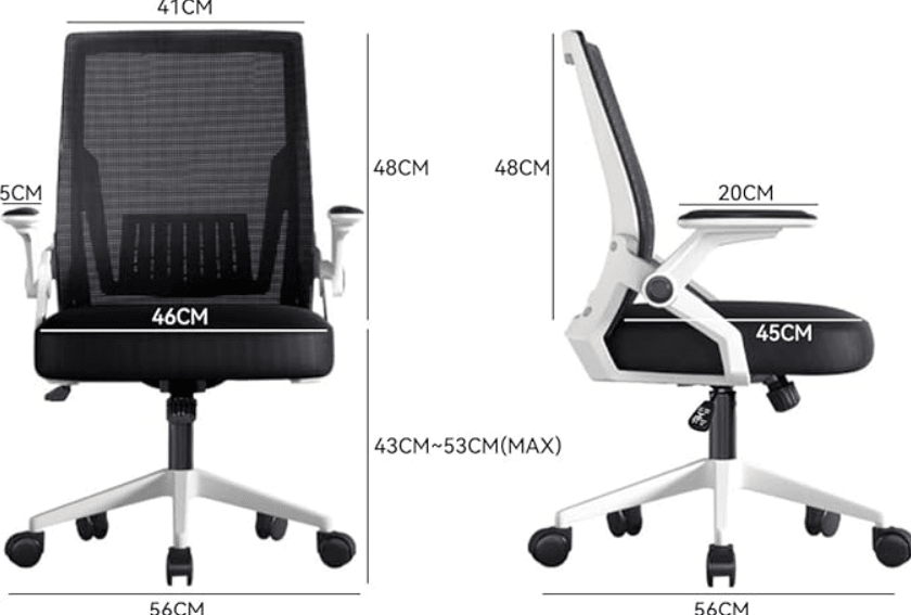 silla de oficina VIDITA modelo RB20024 BLANCA3