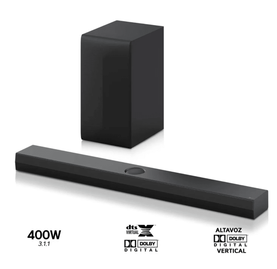 SoundbarLG Modelo  S70TY 400W 3.1.1 Canales1