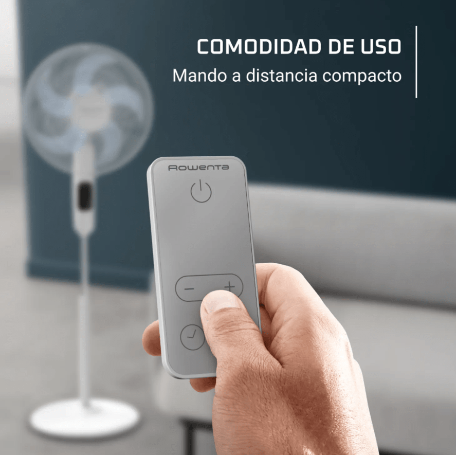 Ventilador pedestal Turbo Silence Fan 16'' 32 W Rowenta, caja con desgastes4