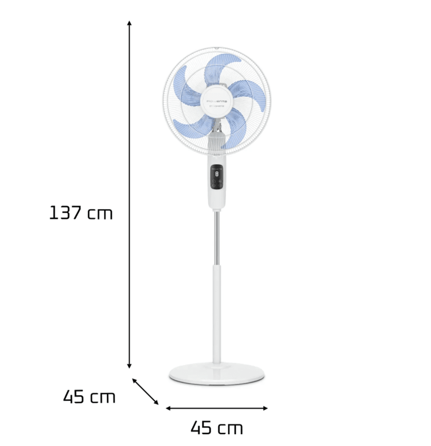 Ventilador pedestal Turbo Silence Fan 16'' 32 W Rowenta, caja con desgastes3