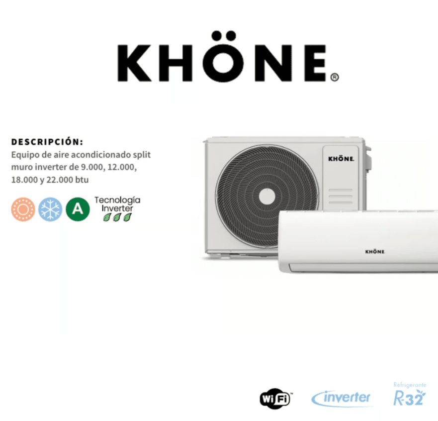 Aire acondicionado split Inverter Khone2