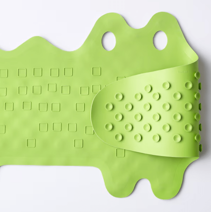Antideslizante para baño cocodrilo verde2