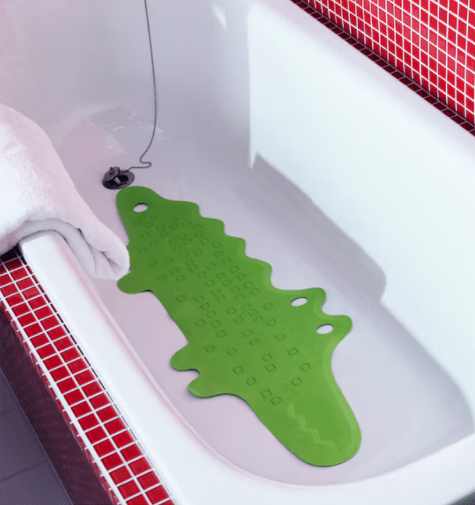 Antideslizante para baño cocodrilo verde3