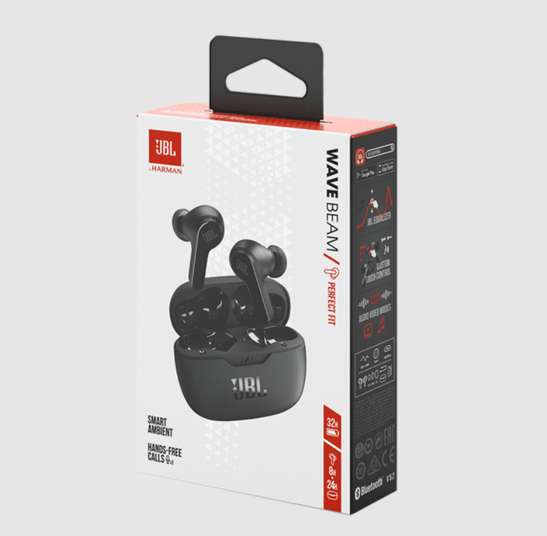 Audífonos Bluetooth JBL WAVE BEAM Negro3