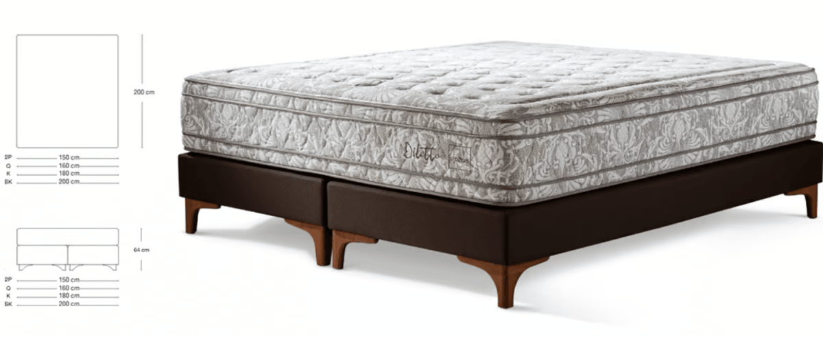 Cama Europea 2 Plazas Diletto Base Dividida Rosen4