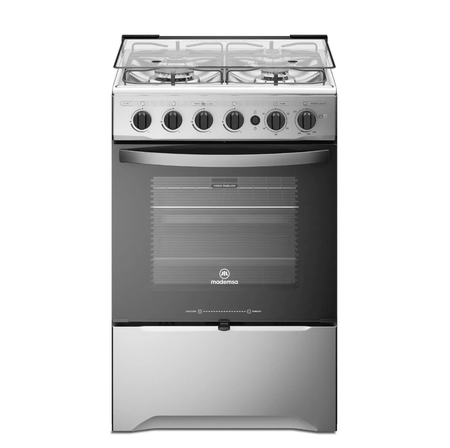 Cocina MADEMSA a Gas 4 Platos Silver M 795 T1