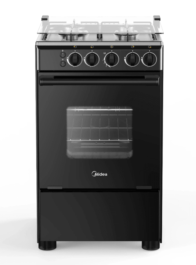 Cocina MIDEA 4 Quemadores Horno de 53.6 Lt Gas Licuado Mcg-4Qsg20Nsbk1