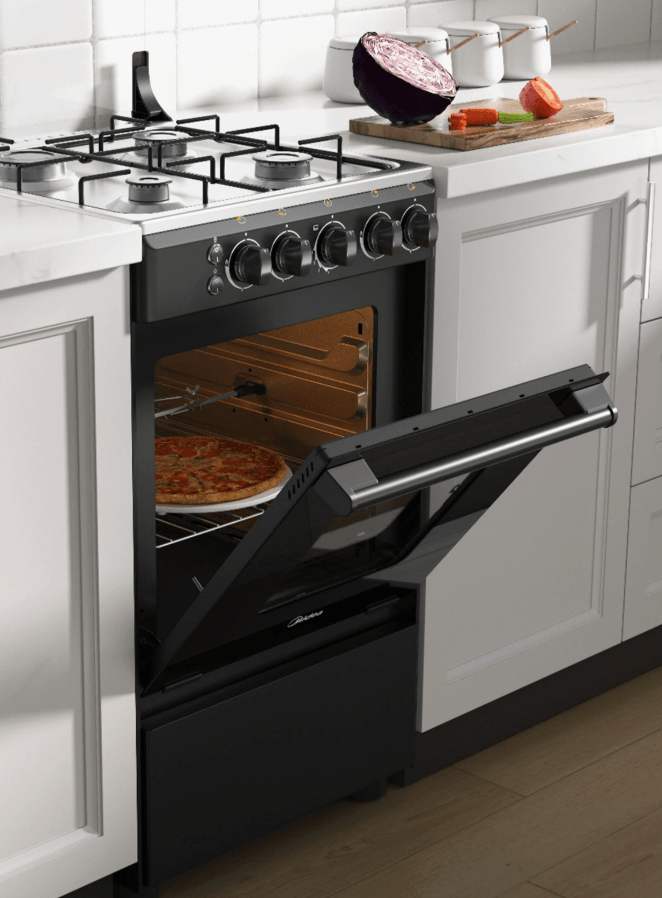 Cocina MIDEA 4 Quemadores Horno de 53.6 Lt Gas Licuado Mcg-4Qsg20Nsbk2