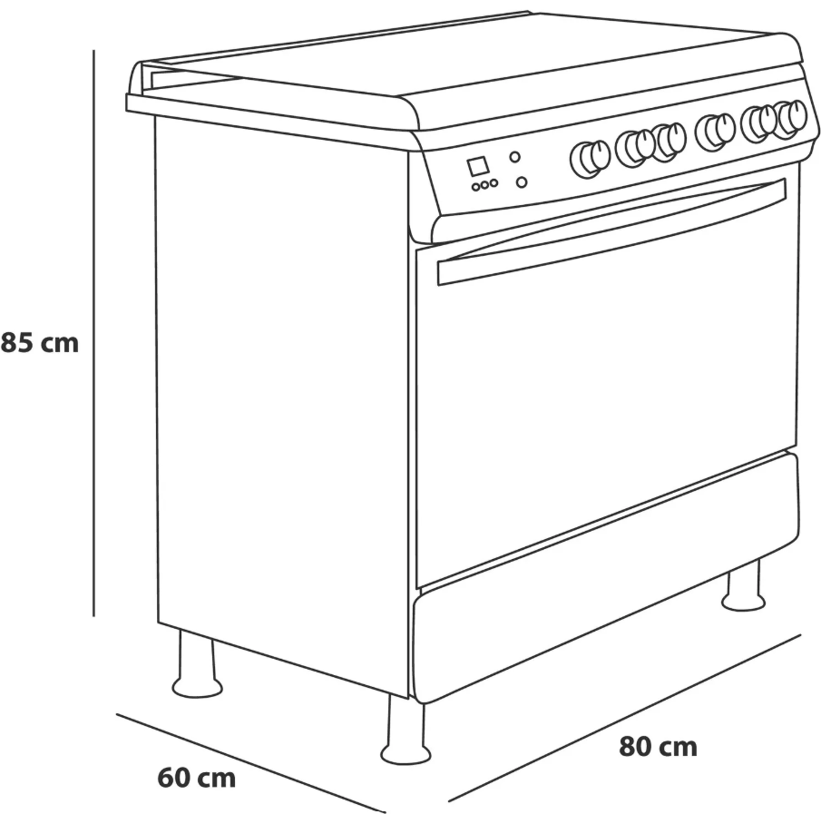 Cocina a Gas URSUS TROTTER 5 Platos EURO80 PRO GN4