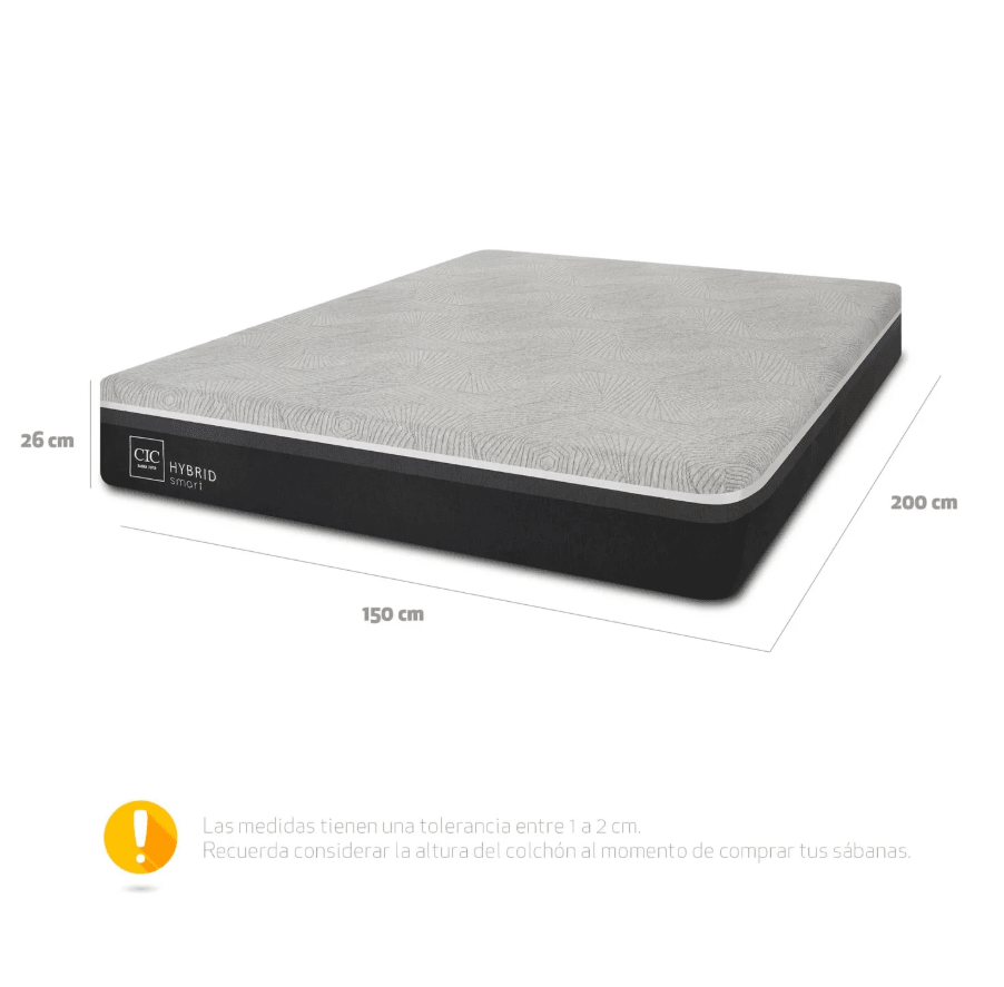 Colchón Hybrid 2 plazas Cic3