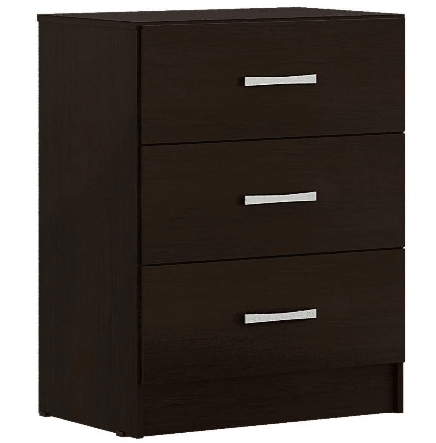 Combo closet 2 puertas + cómoda 3 cajones chocolate casa bonita4