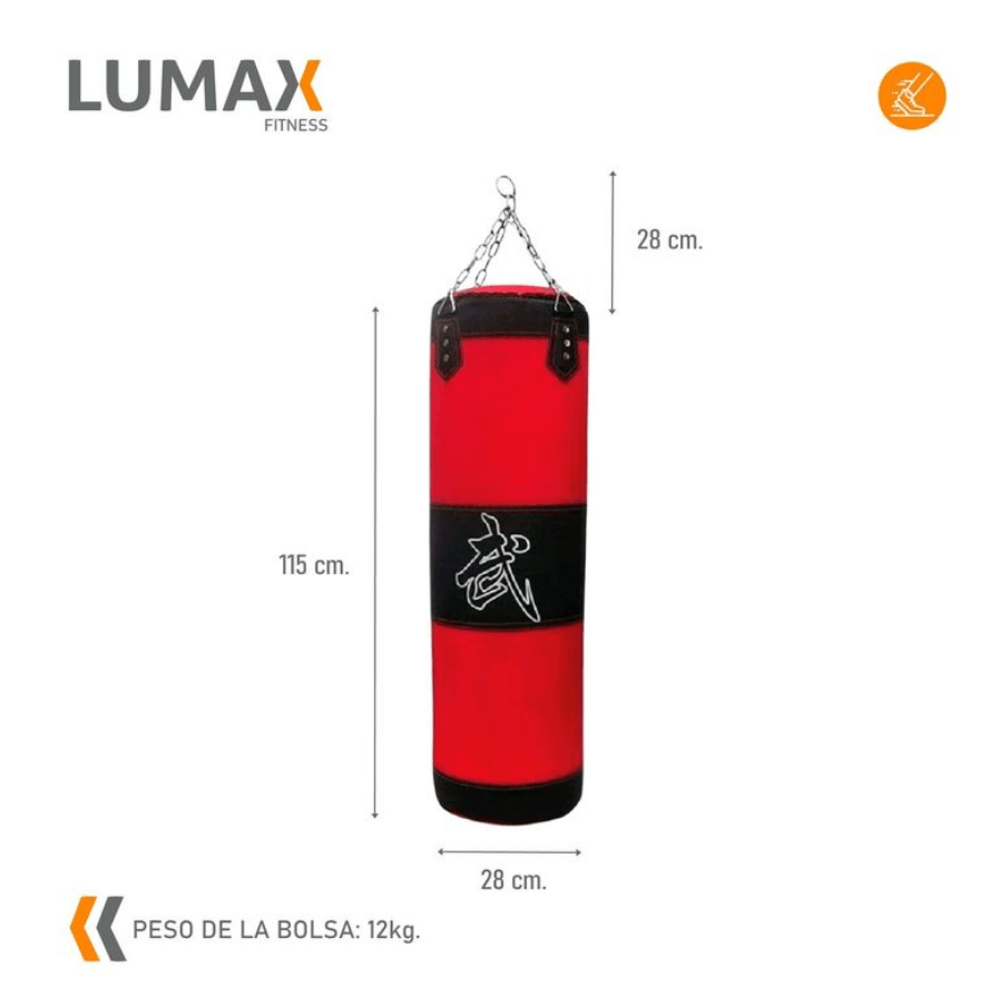 Kit Bolsa de Boxeo con Guantes y Protector Bucal Lumax3