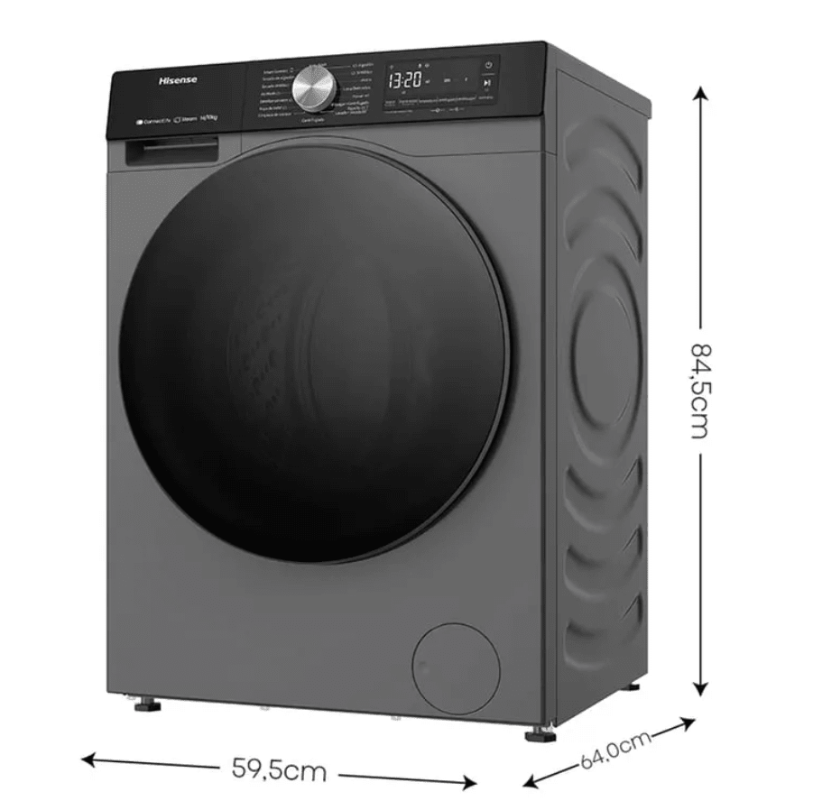 Lavadora/Secadora HISENSE 14/10 kg Titanium Grey3