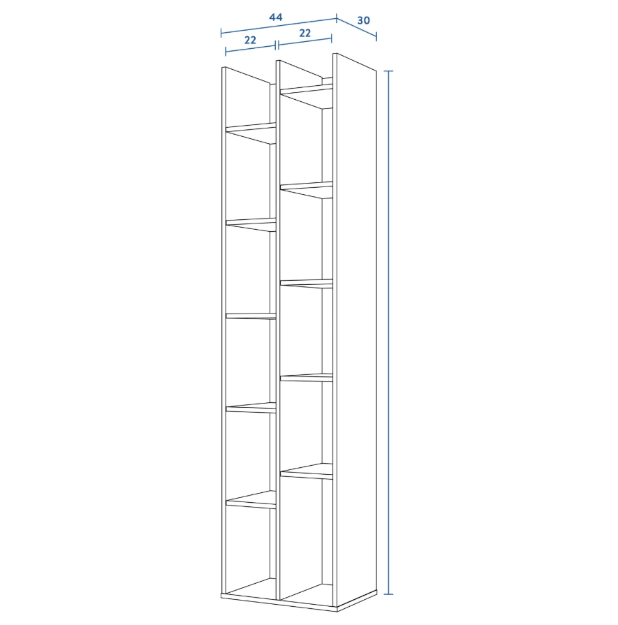 Librero Sucre Color Cerezo Cic3
