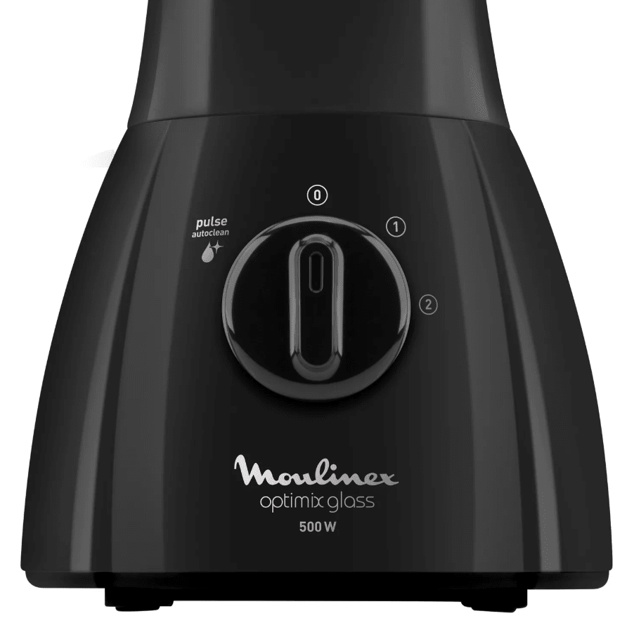 Licuadora Optimix Negra 2V 500W Moulinex, caja con desgastes.2