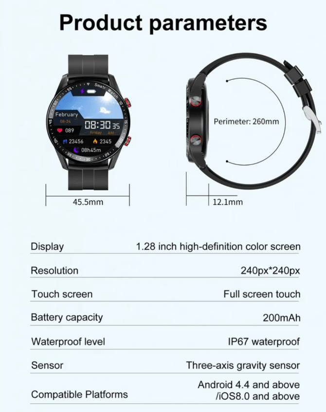 Xiaomi Buds 3 De Tws-Negro Auriculares y Toumi Smartwatch GT-X-Negro3