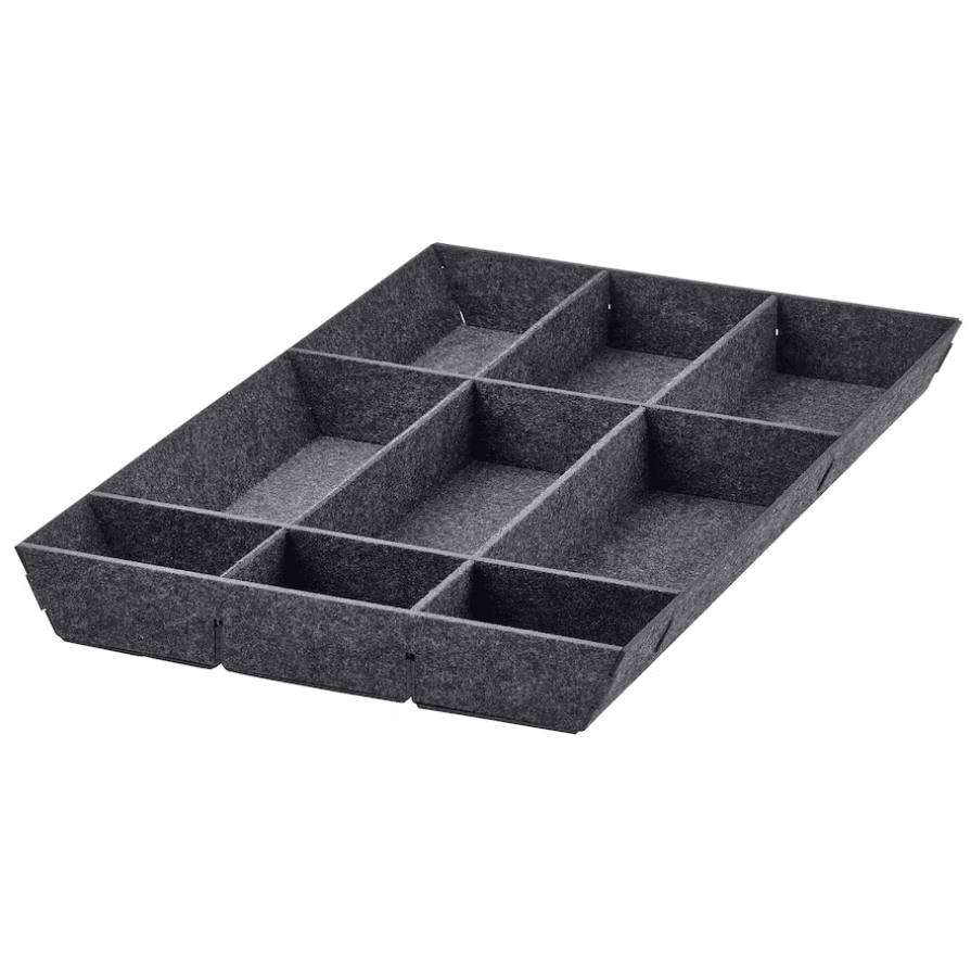 UPPDATERA Organizador regulable para cajón, gris, 40 cm1