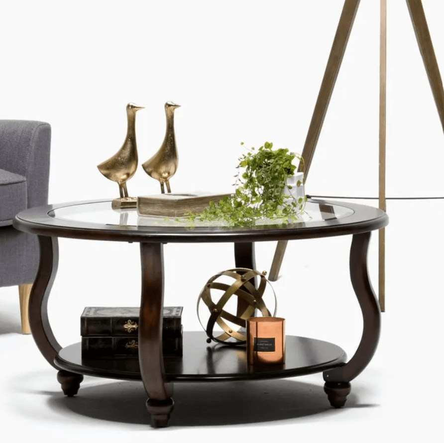 Mesa de Centro Redonda Cairo Vidrio Roberta Allen4