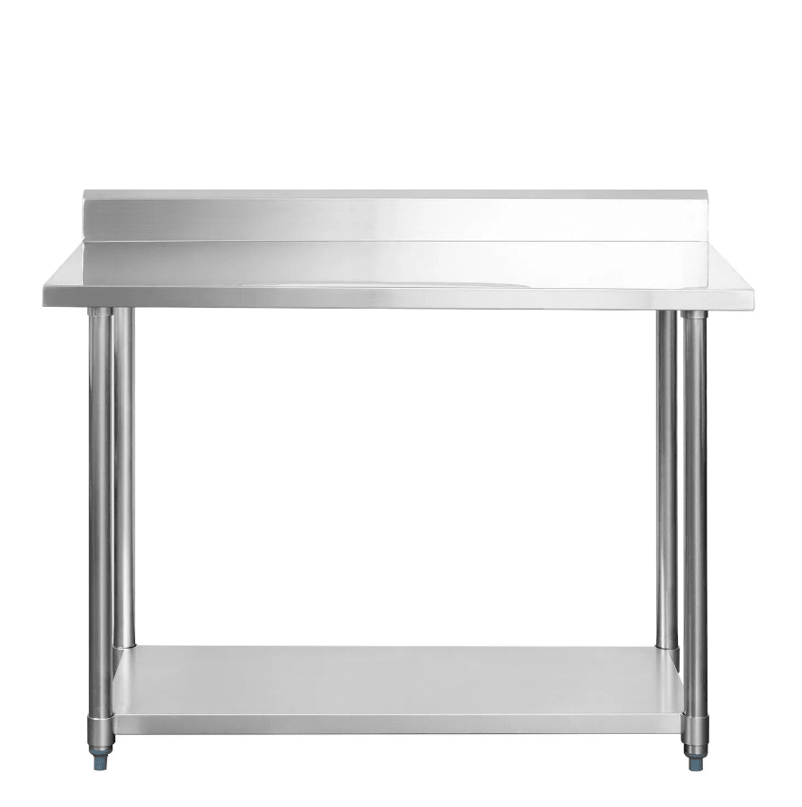 Meson de trabajo Ventus Mural con repisa inferior Eco de Acero Inoxidable2