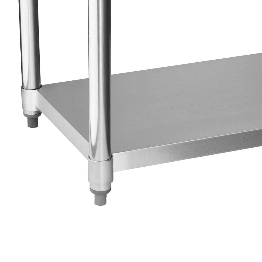 Meson de trabajo Ventus Mural con repisa inferior Eco de Acero Inoxidable3