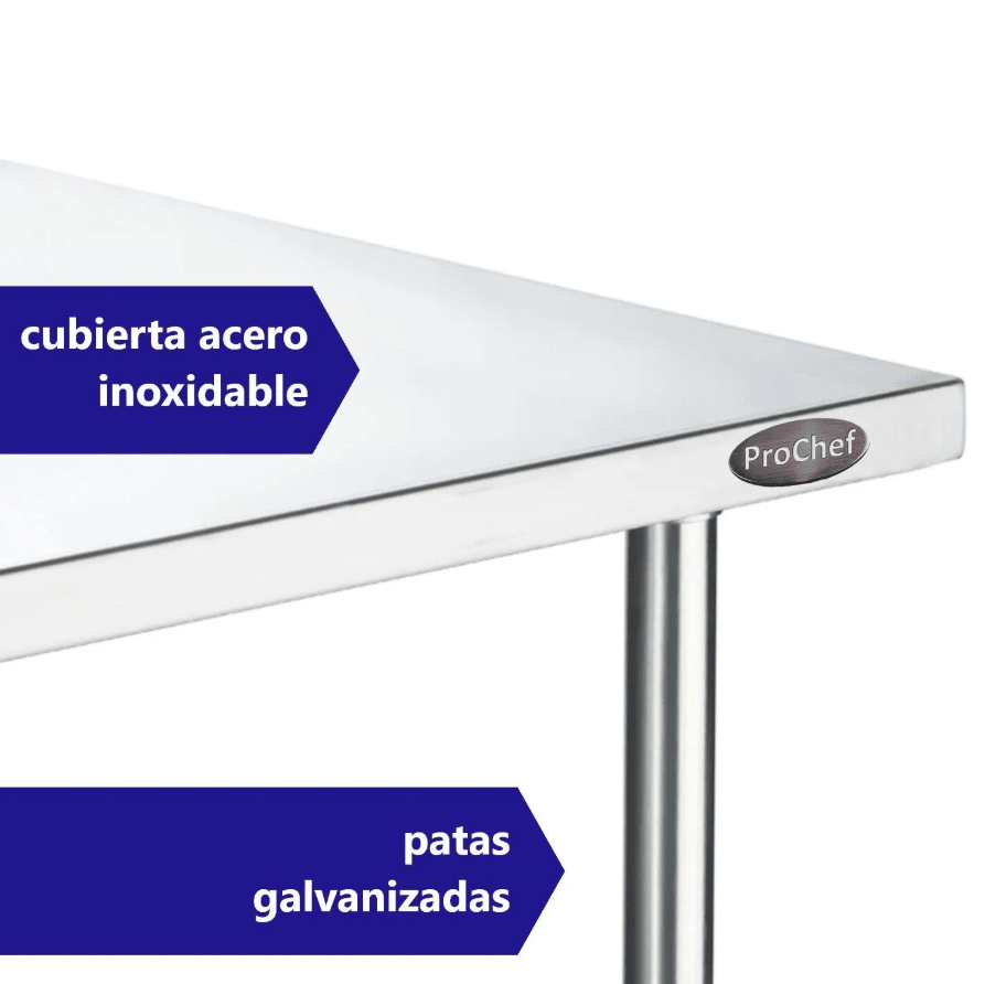 Meson Mural 210x60x85 cm Acero Inoxidable ProChef3
