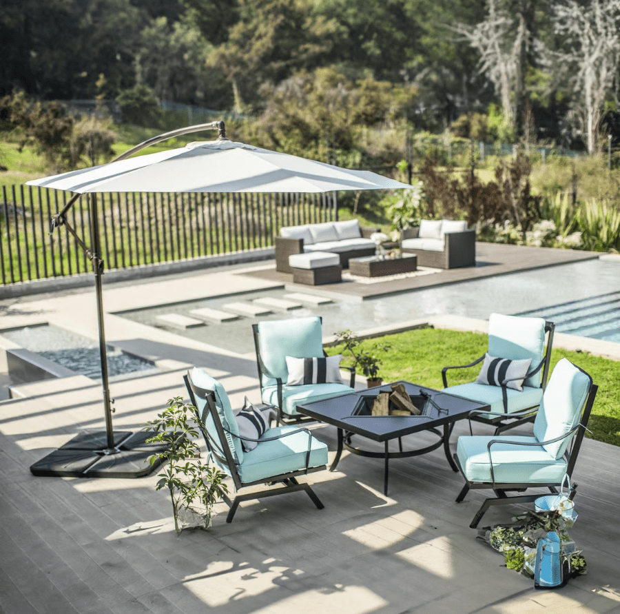 Quitasol Lateral Metal 2.7x2.45 metros Natural3