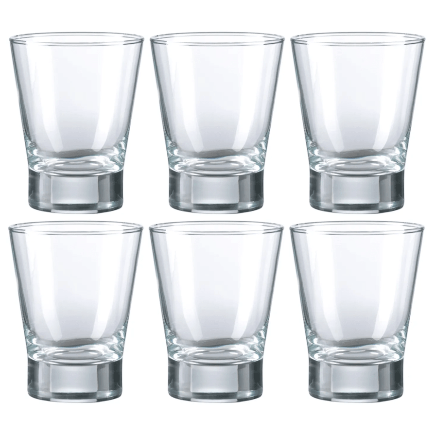 Set 6 Vasos Vidrio Bajo 347 ml London Mica1