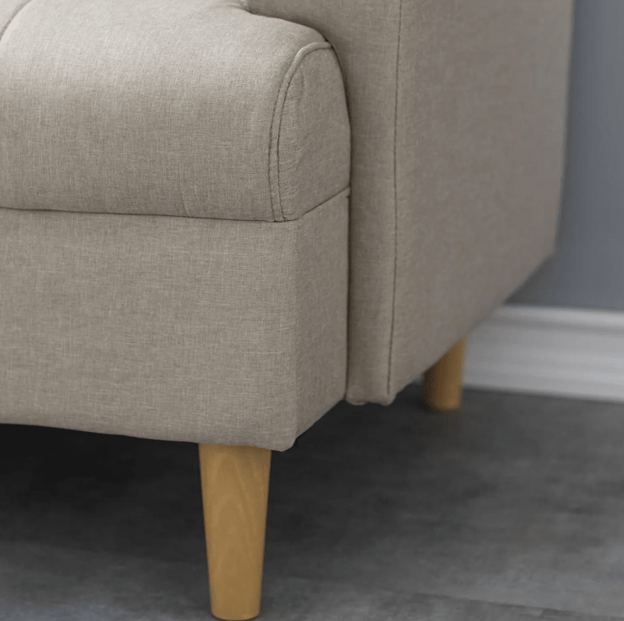 Sofá 2 cuerpos 145x71x77 cm Beige JUST HOME COLLECTION6