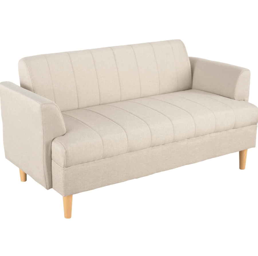 Sofá 2 cuerpos 145x71x77 cm Beige JUST HOME COLLECTION1