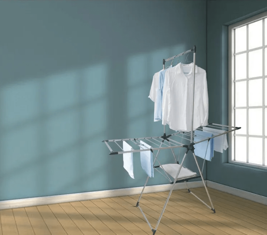 Tendedero de ropa con colgador vertical KLEINE WOLKE 156x70x200cm4