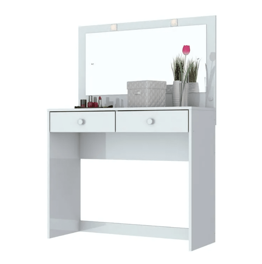 Tocador Master Blanco 2 Cajones Home Mobili1