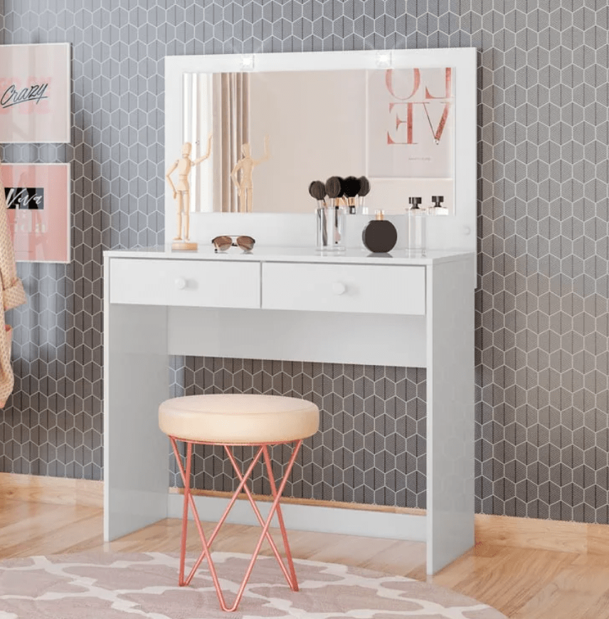 Tocador Master Blanco 2 Cajones Home Mobili2