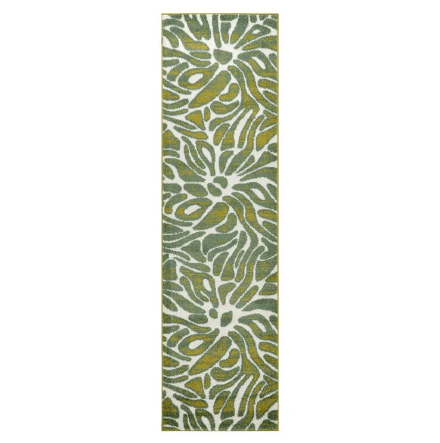 Alfombra pasillo siesta verde 70 x 230 cm MODA ALFOMBRAS1