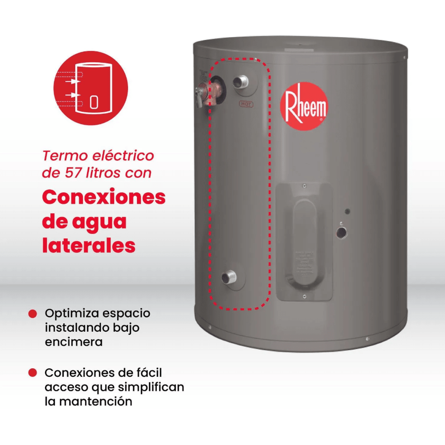 Termo eléctrico de piso 57 litros Rheem3