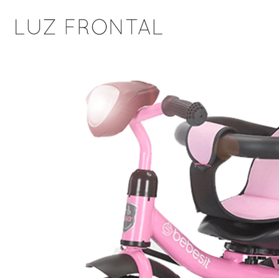 Triciclo Paseo Infantil LX Rosado Bebesit4