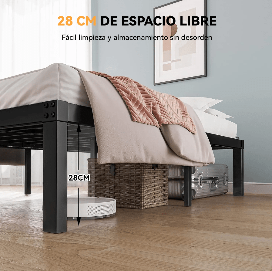 Base de Cama 2 Plazas Metálica Element Design4