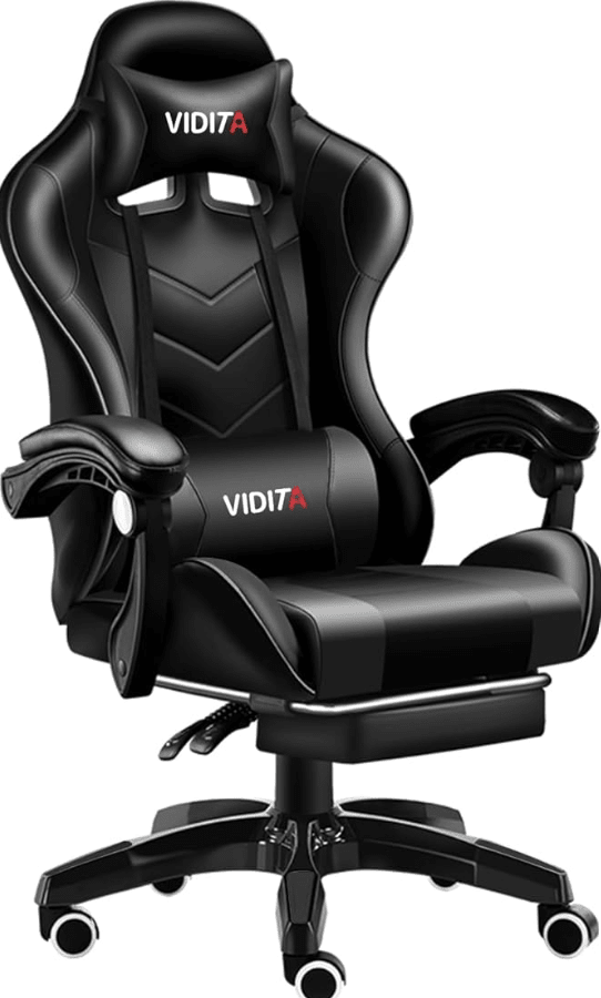 Silla Gamer Profesional GX2000 Negro Vidita1