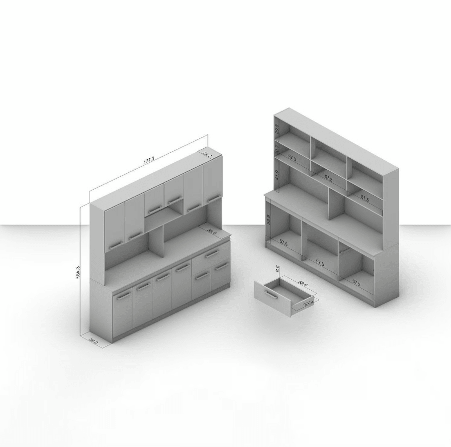 Kit mueble de cocina buck VekkaHome blanco4