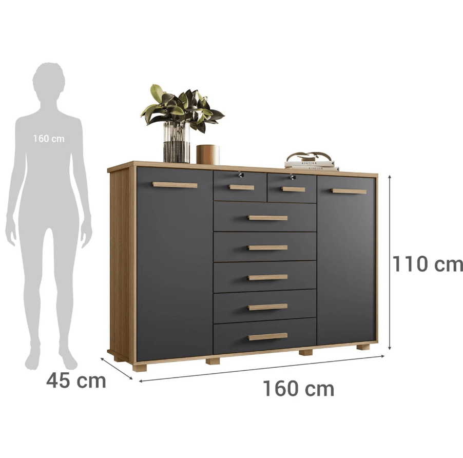 Cómoda 7 Cajónes Fontana Vekka Home4