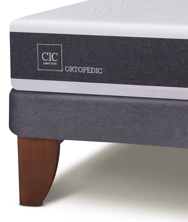 Cama Europea 1.5 Plazas Cic Ortopedic + Respaldo Dublin2