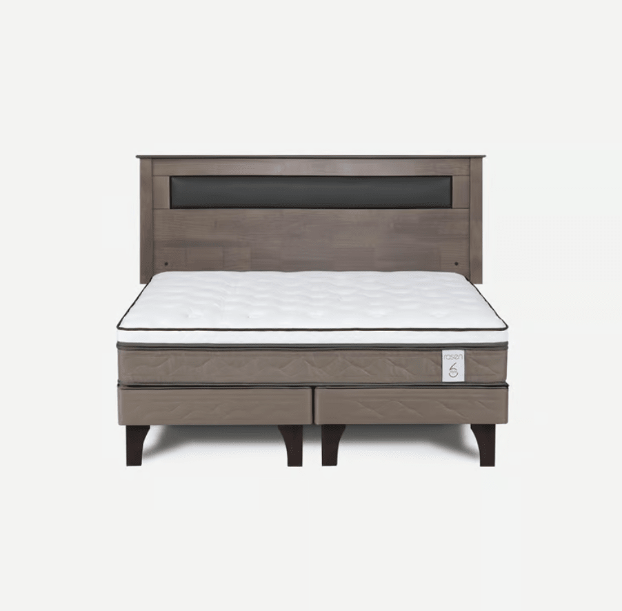 Cama Europea New Style 6 2 Plazas + Respaldo Ferrara Rosen2