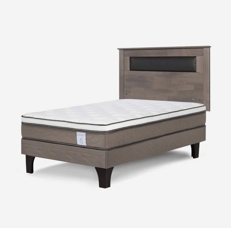 Cama Europea New Style 6 1 Plaza + Respaldo Rosen FERRARA1