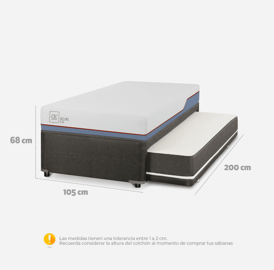 Cama Nido 1,5 Plazas Excellence Plus CIC3